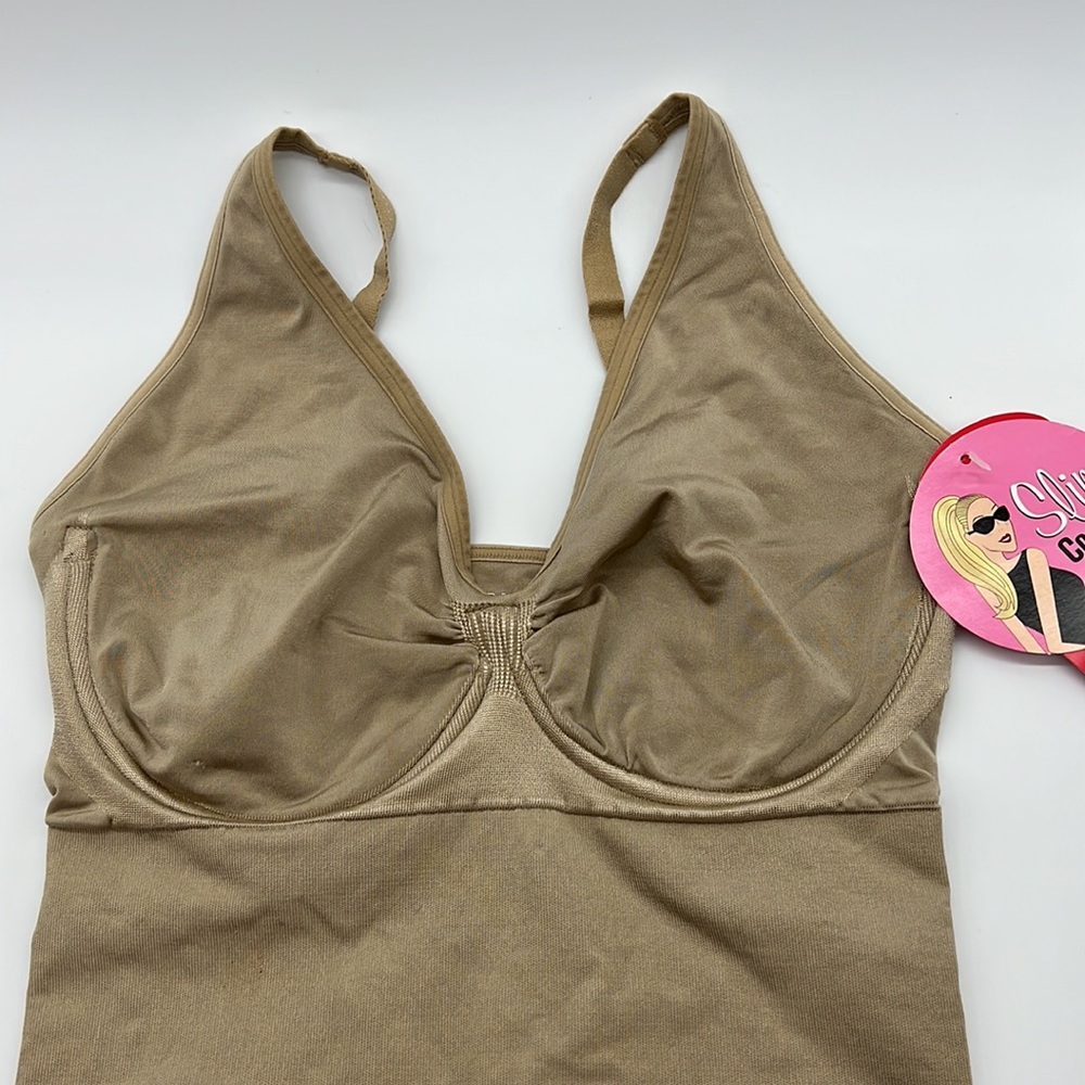 NWT SPANX Step Into Cami Slim Cognito With Removable Underwire Size Large Nude - Picture 6 of 10